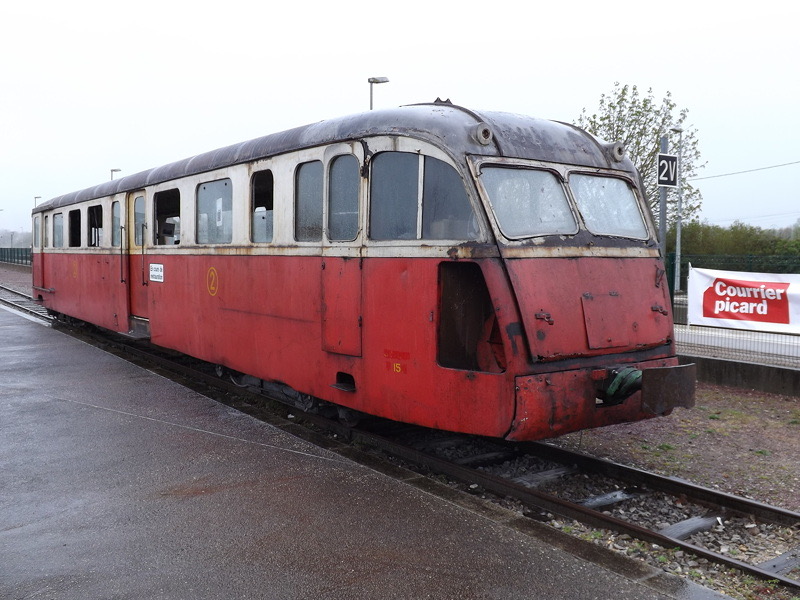 X 157
de Dion-Bouton, *1938 • OC-1 • 1000 mm
ex CdN - Chemins de fer des Côtes du Nord -> RB - Reseau Breton
Noyelles-sur-Mer CFBS_VT_X157_deDion_Noyelles2.jpg
